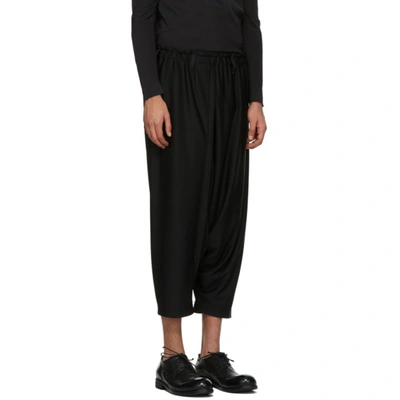 Shop 132 5. Issey Miyake Black Recycled Jersey Basic Trousers In 15 Black