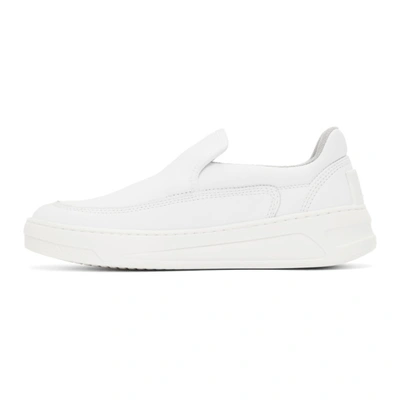 Shop Acne Studios White Chunky Slip-on Sneakers In 100 White