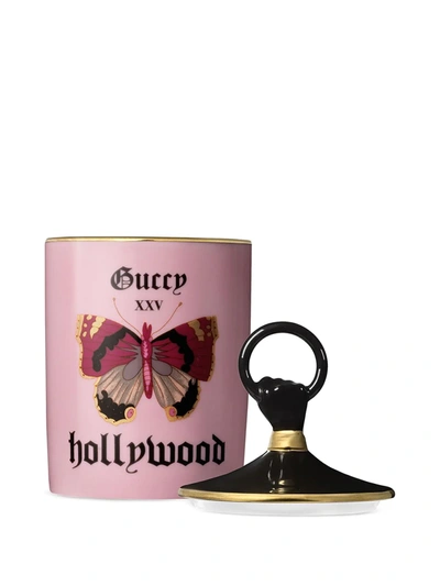 Shop Gucci Hollywood Freesia Scented Candle In Pink