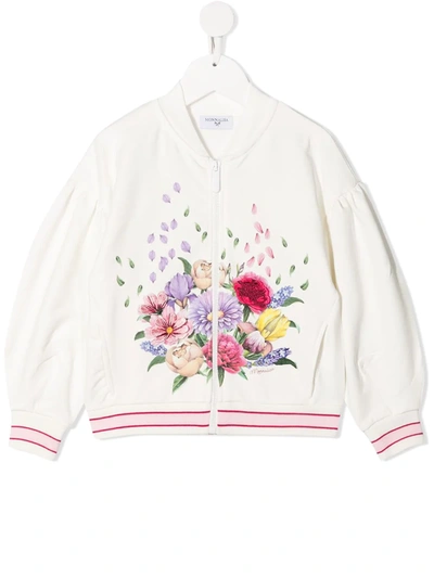 Brand RED WAGON Girls Floral Embroidery Bomber