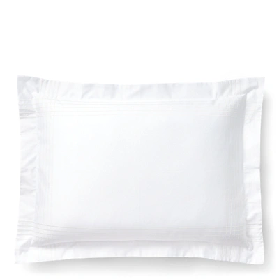 Shop Ralph Lauren Organic Cotton Sateen Handkerchief Sham In Studio White