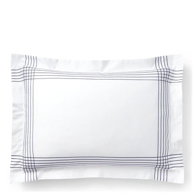 Shop Ralph Lauren Organic Cotton Sateen Handkerchief Sham In Polo Navy