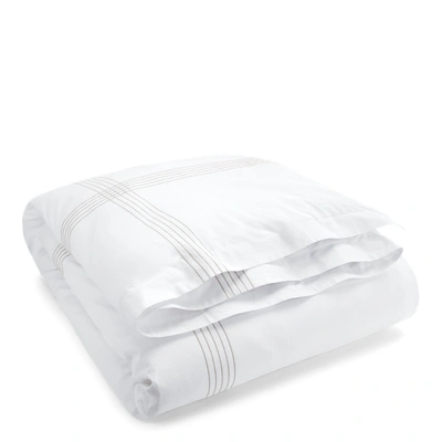 Shop Ralph Lauren Organic Cotton Sateen Handkerchief Duvet In Platinum