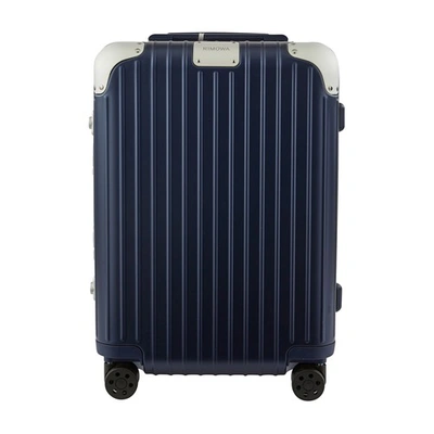 Shop Rimowa Hybrid Cabin S Luggage In Blue Matte