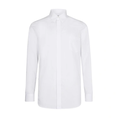 Shop Givenchy Long Sleeve Shirt In Blanc