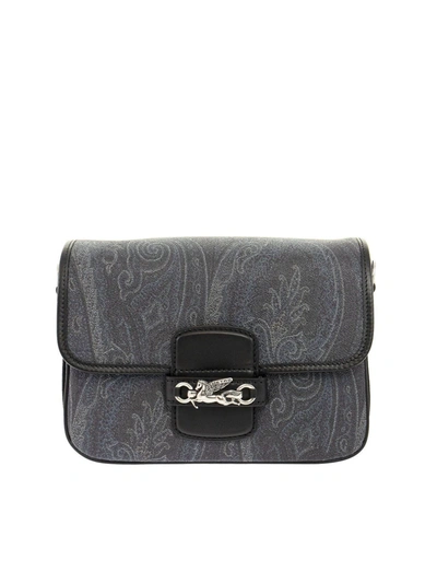 Shop Etro Paisley Jacquard Bag In Black