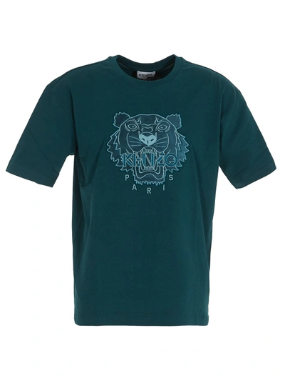Shop Kenzo Tiger T-shirt In Blue