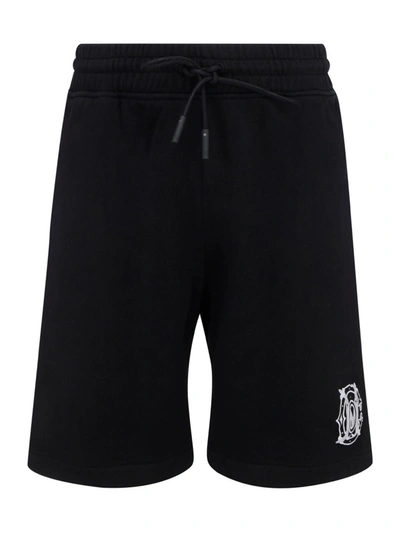 Shop Marcelo Burlon County Of Milan Embroidered Cotton Shorts In Black