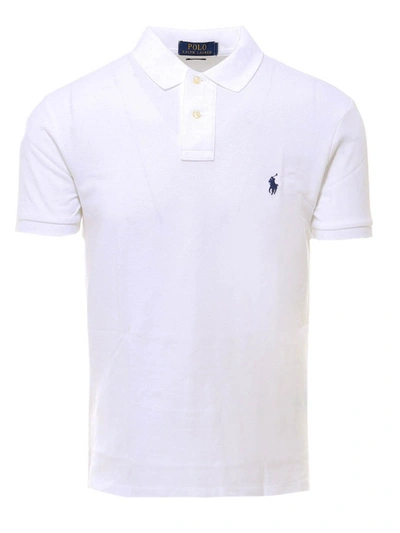 Shop Polo Ralph Lauren White Cotton Polo Shirt