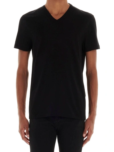 Shop Tom Ford V-neck T-shirt In Black