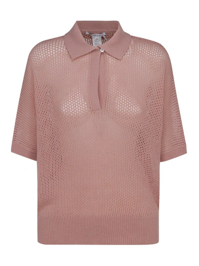 Shop Agnona Positano Polo Shirt In Pink