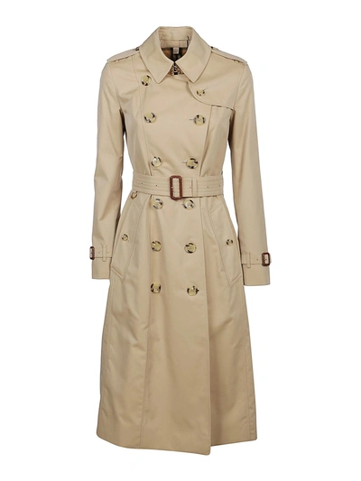 Shop Burberry The Long Chelsea Heritage Trench Coat In Beige