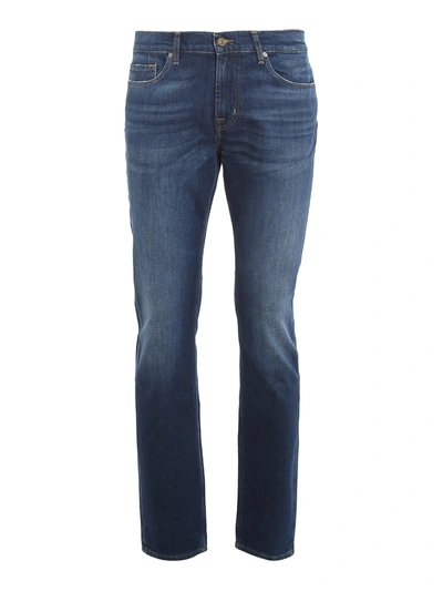Shop 7 For All Mankind Ronnie Crux Jeans In Dark Wash