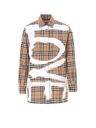 Shop Burberry Shirt In Beige