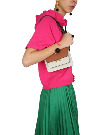 Shop Marni Small Trunk Bag In Multicolor