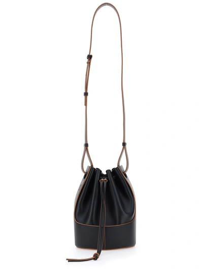 Shop Loewe Balloon Small Shoulder Bag In Black