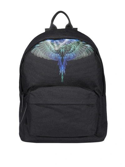 Shop Marcelo Burlon County Of Milan Printed Backpack In Black