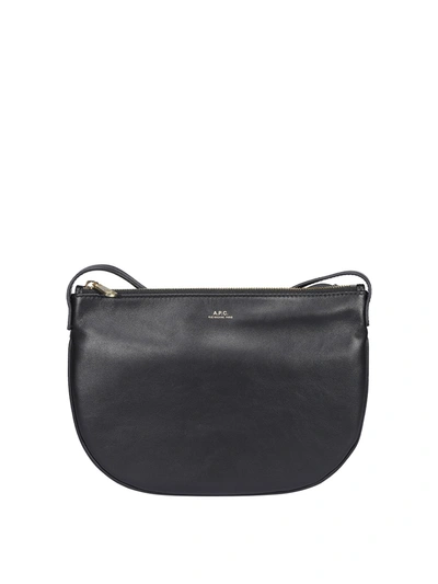 Shop Apc Maelys Shoulder Bag In Black