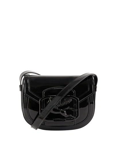Shop Etro Pegaso Medium Cross Body Bag In Black