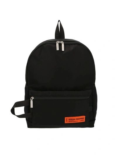 Shop Heron Preston Logo Patch Backpack In Black