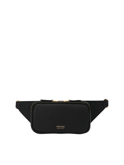 Shop Tom Ford Logo Belt Bag In Black