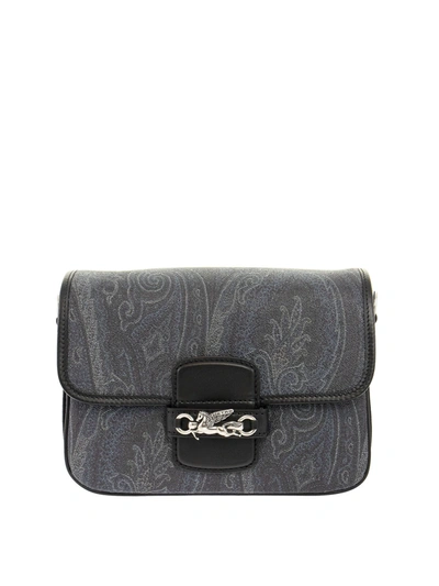 Shop Etro Paisley Jacquard Bag In Black