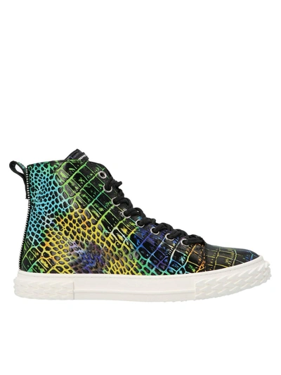 Shop Giuseppe Zanotti Blabber Multicolor Sneakers In Multicolour