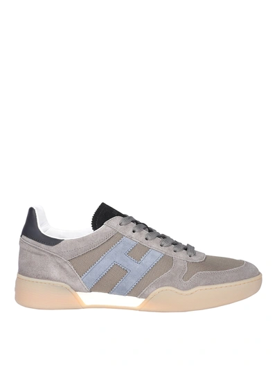 Shop Hogan H357 Sneakers In Taupe