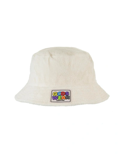 Shop Gcds Bucket Terry Hat In Cream