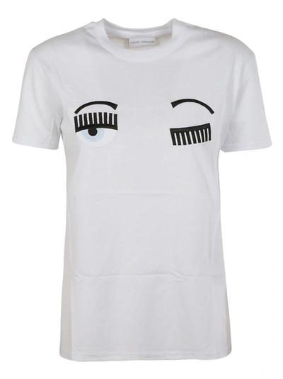 Shop Chiara Ferragni Flirting T-shirt In White