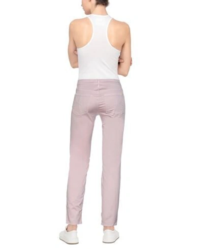 Shop Kaos Jeans Woman Pants Light Pink Size 25 Cotton, Elastane