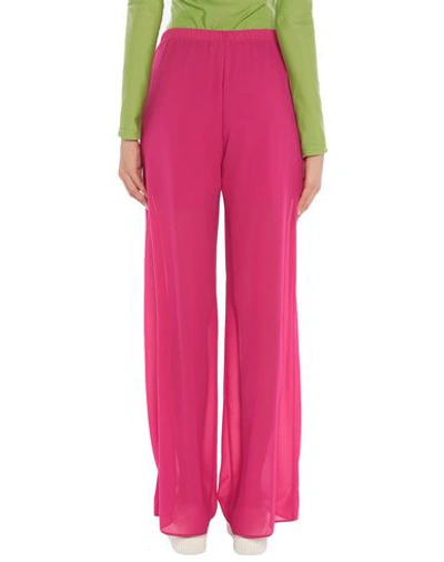 Shop Lanacaprina Woman Pants Fuchsia Size 8 Polyester In Pink