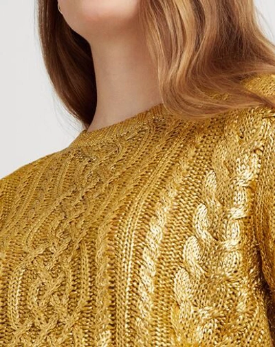 Shop Lauren Ralph Lauren Sweater In Gold