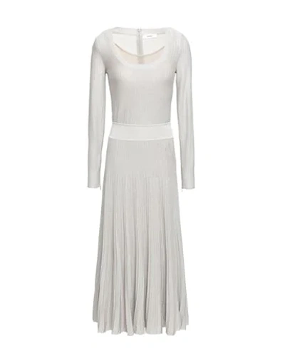 Shop Casasola Woman Midi Dress Light Grey Size 4 Viscose
