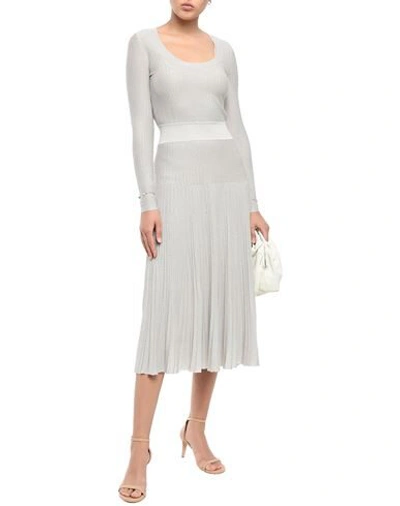 Shop Casasola Woman Midi Dress Light Grey Size 4 Viscose