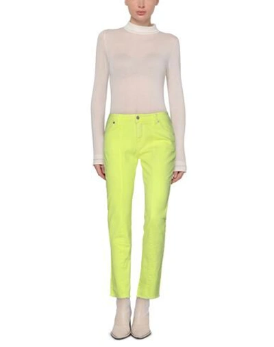 Shop Aniye By Woman Jeans Acid Green Size 30 Cotton, Elastane