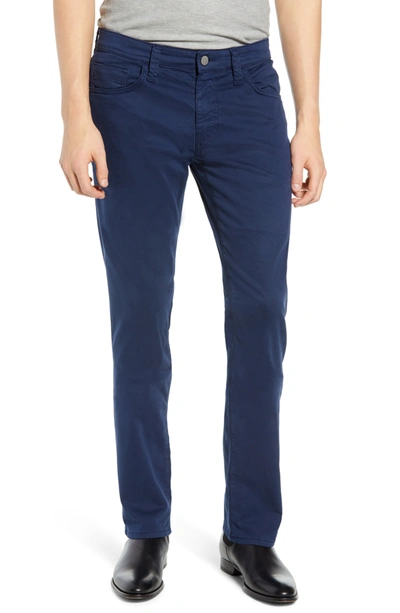 Shop Mavi Jeans Zach Twill Pants In Marine Blue Twill