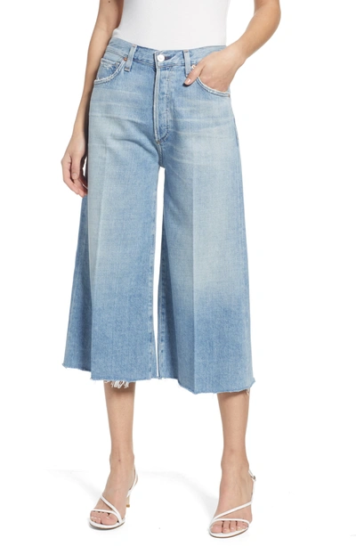 Shop Citizens Of Humanity Emily High Waist Wide Leg Culotte Jeans In Insider