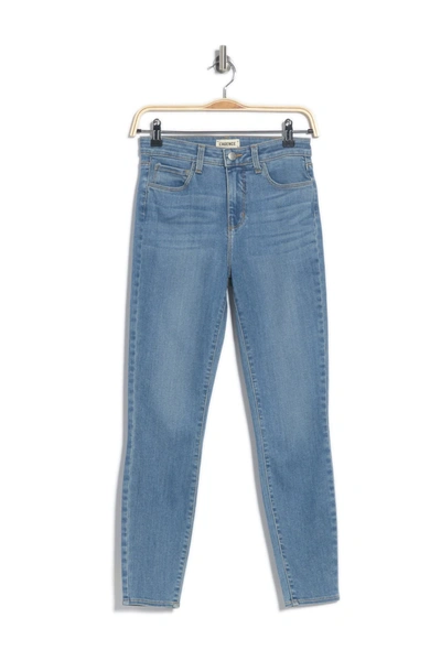 Shop L Agence L'agence Margot High Waist Crop Skinny Jeans In Seafoam