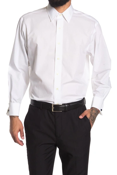 Shop Brooks Brothers Solid Long Sleeve Madison Fit Shirt In White