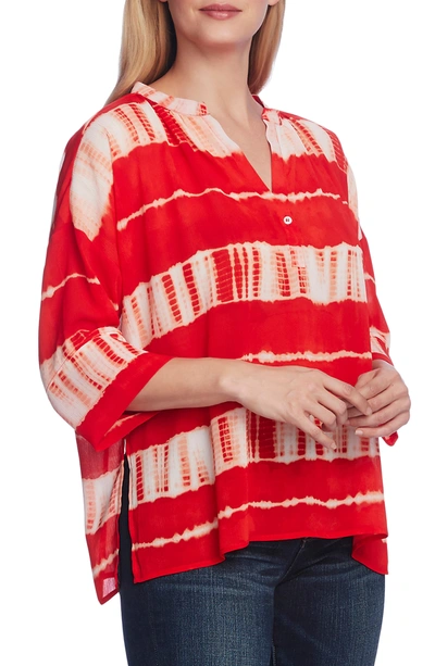 Shop Vince Camuto Shibori Stripe Dolman Sleeve Blouse In Brght Lady