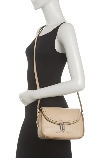 Shop Marc Jacobs The Groove Leather Mini Messenger Bag In Uniform Khaki