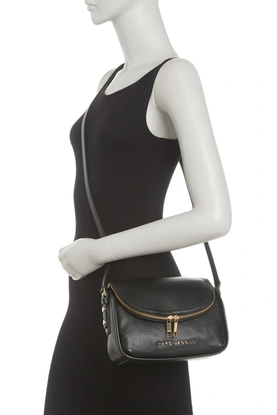 Shop Marc Jacobs The Groove Leather Mini Messenger Bag In Black