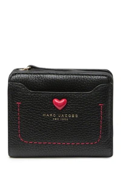 Shop Marc Jacobs Empire City Valentine Mini Wallet In Black