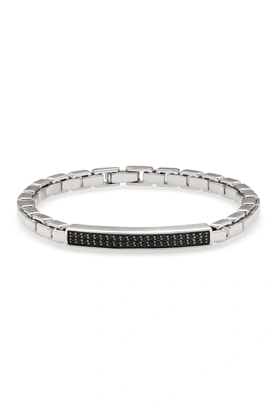 Shop Effy Sterling Silver Pave Black Sapphire Bracelet