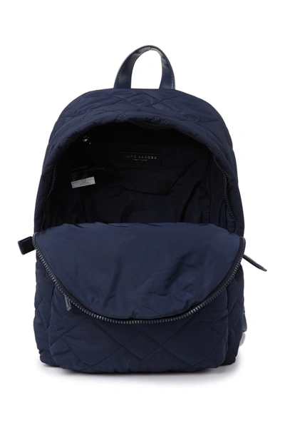 Shop Marc Jacobs Quilted Nylon School Backpack In Sailor Blue