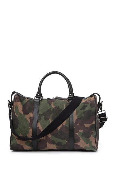 Shop Maison Heritage Sac Camo Print Weekend Bag In Military Print