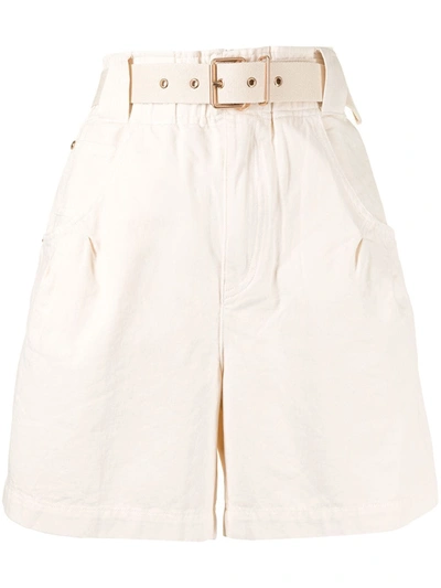 Shop Alice Mccall Bronte Belted Shorts In White