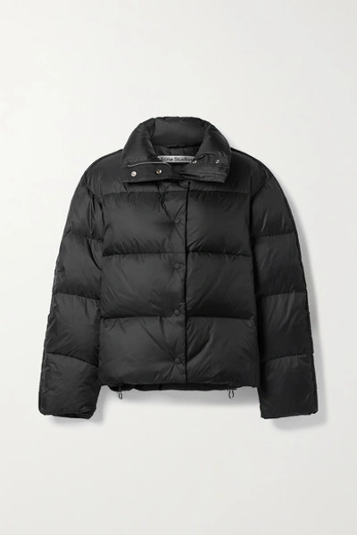 Shop Acne Studios Quilted Shell Down Coat In Black
