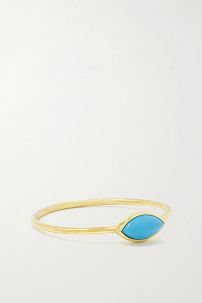 Shop Jennifer Meyer 18-karat Gold Turquoise Ring